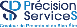 logo precision services bleu